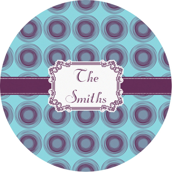 Custom Concentric Circles Multipurpose Round Labels - 1" (Personalized)