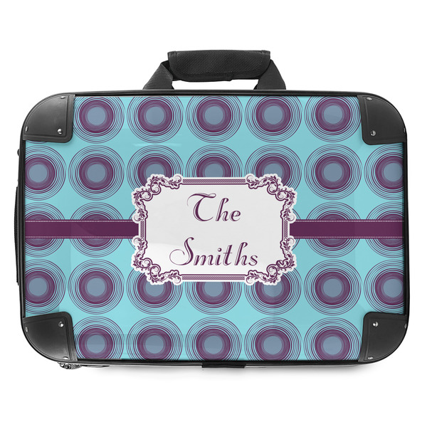 Custom Concentric Circles Hard Shell Briefcase - 18" (Personalized)