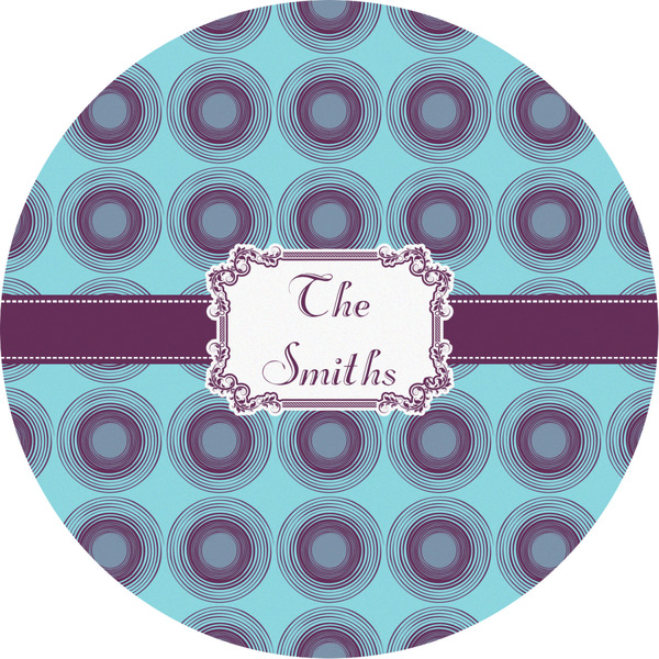 Custom Concentric Circles Multipurpose Round Labels - 2" (Personalized)