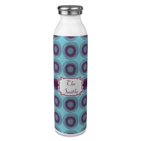 Custom Concentric Circles 20oz Stainless Steel Water Bottle - Full Print (Personalized)