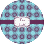 Concentric Circles Multipurpose Round Labels - 3" (Personalized)