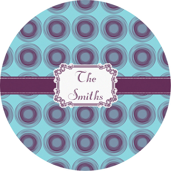 Custom Concentric Circles Multipurpose Round Labels - Custom Sized (Personalized)