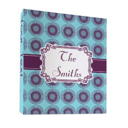 Concentric Circles 3 Ring Binder - Full Wrap - 1" (Personalized)