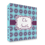 Concentric Circles 3 Ring Binder - Full Wrap - 2" (Personalized)