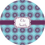 Concentric Circles Multipurpose Round Labels - 5" (Personalized)