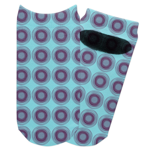 Custom Concentric Circles Adult Ankle Socks