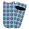 Concentric Circles Adult Ankle Socks - Single Pair - Front and Back