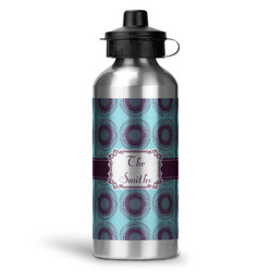 Concentric Circles Water Bottle - Aluminum - 20 oz (Personalized)