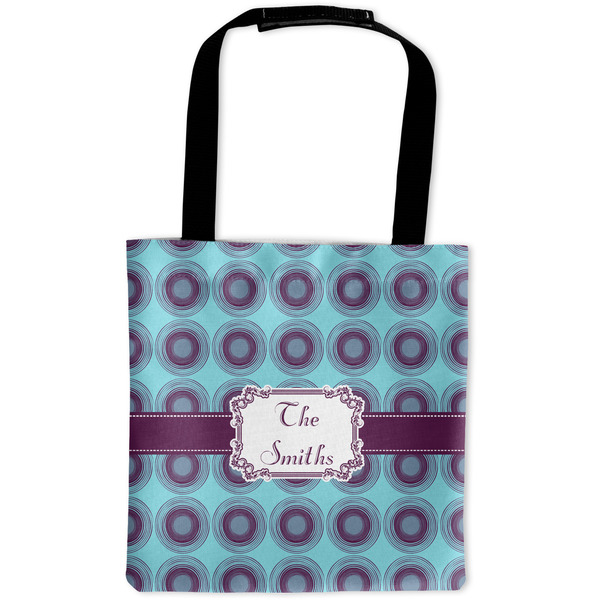 Custom Concentric Circles Auto Back Seat Organizer Bag (Personalized)