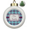 Concentric Circles Ceramic Christmas Ornament - Xmas Tree (Front View)