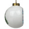 Concentric Circles Ceramic Christmas Ornament - Xmas Tree (Side View)