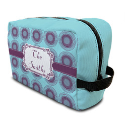 Concentric Circles Toiletry Bag / Dopp Kit (Personalized)