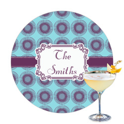 Concentric Circles Printed Drink Topper (Personalized)