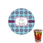 Concentric Circles Printed Drink Topper - 1.5" (Personalized)