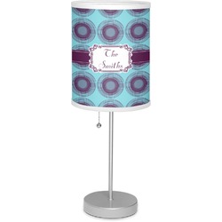 Concentric Circles 7" Drum Lamp with Shade (Personalized)