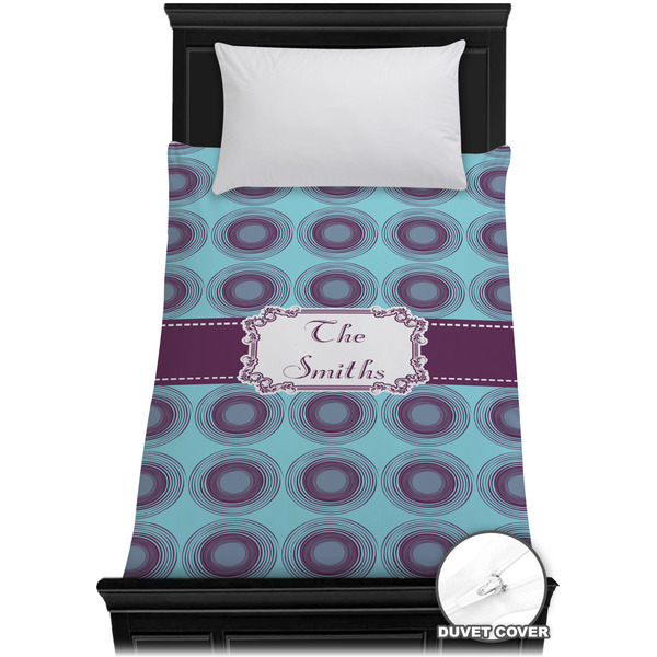 Custom Concentric Circles Duvet Cover - Twin XL (Personalized)