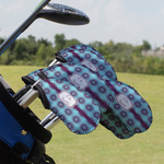 Concentric Circles Golf Club Iron Cover - Set of 9 (Personalized)