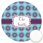 Concentric Circles Printed Cookie Topper - 3.25" (Personalized)