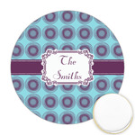 Concentric Circles Printed Cookie Topper - 2.5" (Personalized)