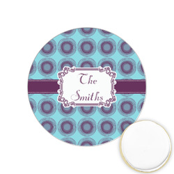 Concentric Circles Printed Cookie Topper - 1.25" (Personalized)