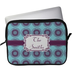 Concentric Circles Laptop Sleeve / Case - 13" (Personalized)