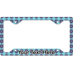 Concentric Circles License Plate Frame - Style C (Personalized)