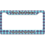 Concentric Circles License Plate Frame - Style B (Personalized)