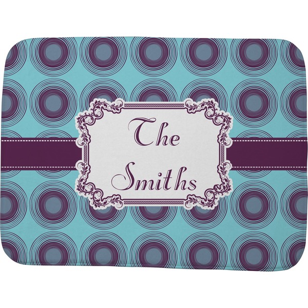 Custom Concentric Circles Memory Foam Bath Mat - 48"x36" (Personalized)