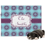 Concentric Circles Dog Blanket - Large (Personalized)