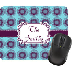 Concentric Circles Rectangular Mouse Pad (Personalized)