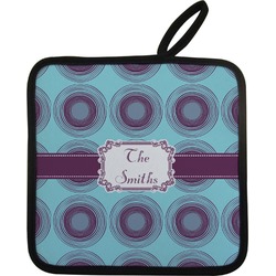 Concentric Circles Pot Holder w/ Name or Text