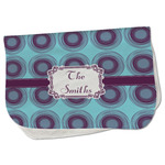 Concentric Circles Burp Cloth - Fleece w/ Name or Text