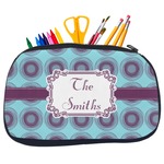 Concentric Circles Neoprene Pencil Case - Medium w/ Name or Text