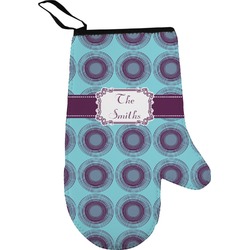 Concentric Circles Right Oven Mitt (Personalized)