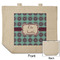 Concentric Circles Reusable Cotton Grocery Bag - Front & Back View