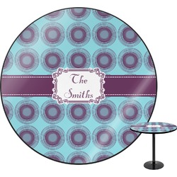 Concentric Circles Round Table - 24" (Personalized)