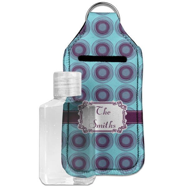 Custom Concentric Circles Hand Sanitizer & Keychain Holder - Large (Personalized)