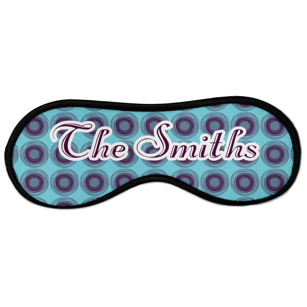 Custom Concentric Circles Sleeping Eye Masks - Large (Personalized)