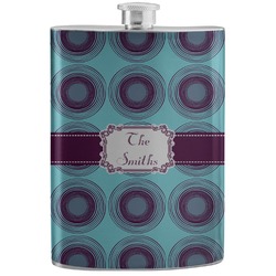 Concentric Circles Stainless Steel Flask (Personalized)