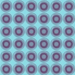 Concentric Circles Wallpaper & Surface Covering (Water Activated 24"x 24" Sample)