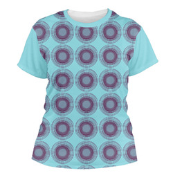 Concentric Circles Women's Crew T-Shirt - X Large