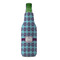 Concentric Circles Zipper Bottle Cooler - FRONT (bottle)