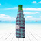 Concentric Circles Zipper Bottle Cooler - LIFESTYLE