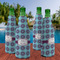 Concentric Circles Zipper Bottle Cooler - Set of 4 - LIFESTYLE