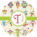 Rocking Robots Multipurpose Round Labels - 1" (Personalized)