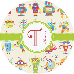 Rocking Robots Multipurpose Round Labels - 1" (Personalized)