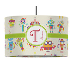 Rocking Robots 12" Drum Pendant Lamp - Fabric (Personalized)