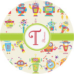 Rocking Robots Multipurpose Round Labels - 2" (Personalized)