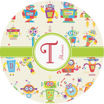 Rocking Robots Multipurpose Round Labels - 3" (Personalized)