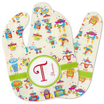 Rocking Robots Baby Bib w/ Name and Initial